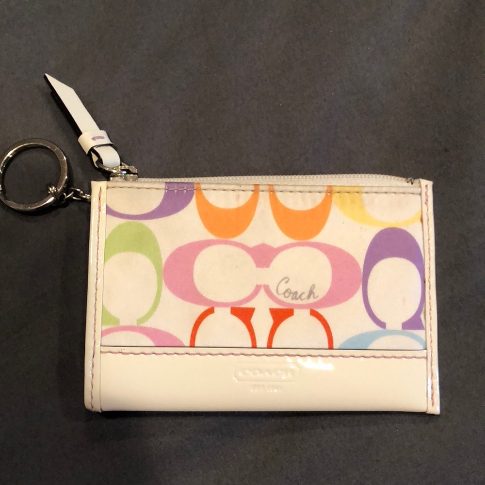 Coach keychain pouch